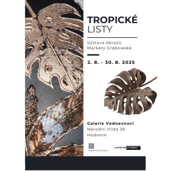 Výstava obrazů představuje vizuálně bohaté kompozice inspirované tropickou přírodou.